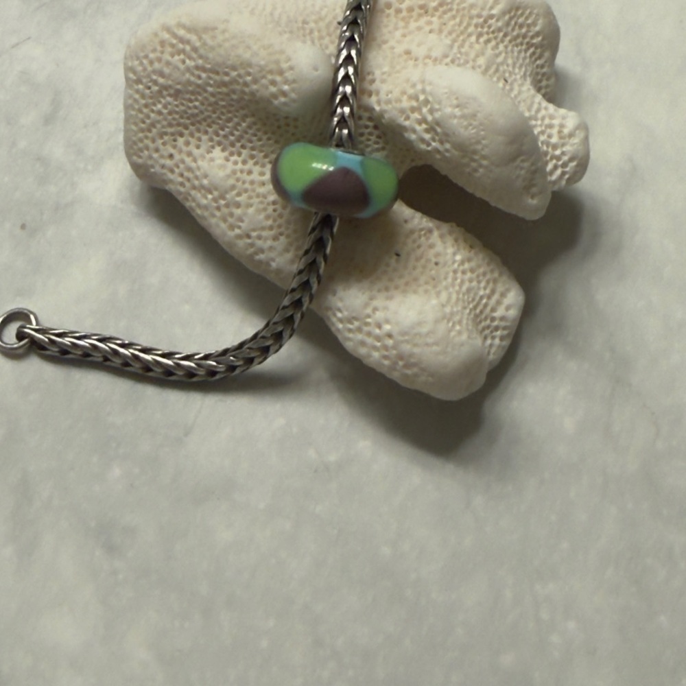 Trollbeads Green, Blue and Purple Bracelet Bead Retired 2012 - Picture 2 of 7